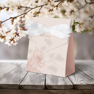 Minimalistisch-Rosa-Gastgeschenk Hochzeit Geschenkschachtel