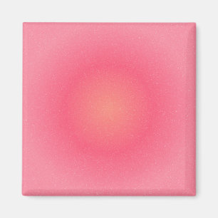 Minimalistisch rosa Glow Kühlschrankmagnet Magnet