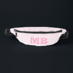Minimalistisch rosa Modernes Anfangsmonogramm Bauchtasche<br><div class="desc">Minimalistisch rosa Modern Monogram Fanny Pack</div>