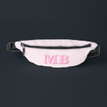 Minimalistisch rosa Modernes Anfangsmonogramm Bauchtasche<br><div class="desc">Minimalistisch rosa Modern Monogram Fanny Pack</div>