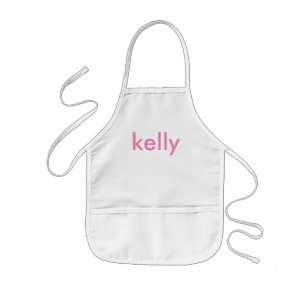 Minimalistisch rosa Personalisiert Kinderschürze