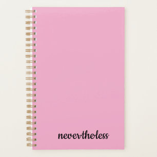 Minimalistisch rosa Planer Elegantes modernes No