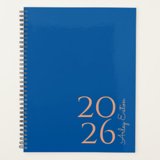 Minimalistisch Royal Blue Custom Personal Monthly Planer