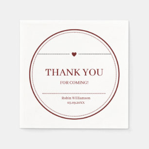 Minimalistisch Rust Earthy Tones - Danke Serviette