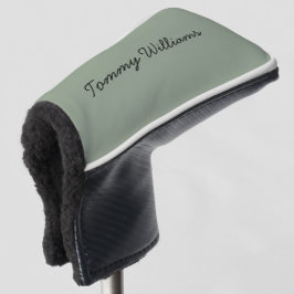 Minimalistisch Sage Green Beruflich Simple Golf Headcover
