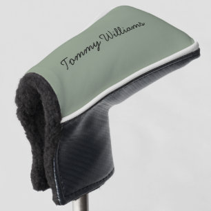 Minimalistisch Sage Green Beruflich Simple Golf Headcover