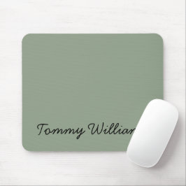 Minimalistisch Sage Green Beruflich Simple Mousepad
