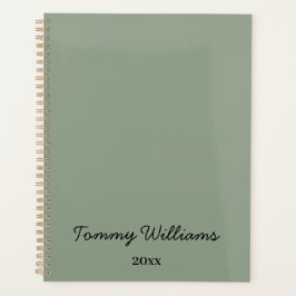 Minimalistisch Sage Green Beruflich Simple Planer