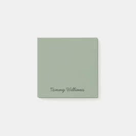 Minimalistisch Sage Green Beruflich Simple Post-it Klebezettel