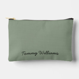 Minimalistisch Sage Green Beruflich Simple Zubehörtasche