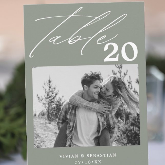 Minimalistisch Sage Wedding Tischnummer Bilder (Von Creator hochgeladen)