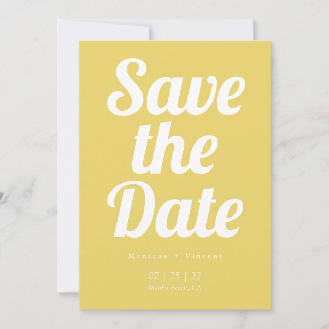 Minimalistisch Save the Date (Vorderseite)
