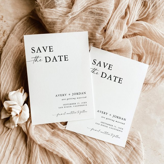 Minimalistisch Save the Date, Boho Save the Date Einladung (Von Creator hochgeladen)