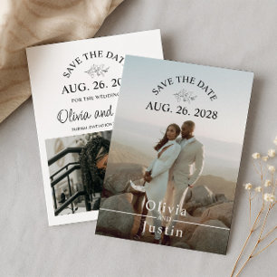 Minimalistisch Save the Date Einladung