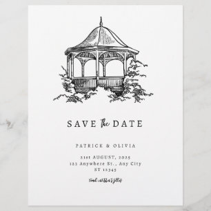 Minimalistisch Save the Date Elegante Hochzeit Flyer