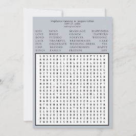 Minimalistisch Save the Date Word-Suche - Lavendel Einladung