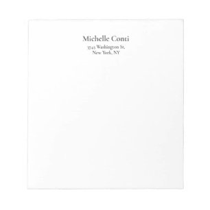 Minimalistisch Schlicht Elegant Lesbar Modern Notizblock