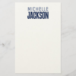 Minimalistisch Schlicht Modern Ihr Name Nachricht Briefpapier