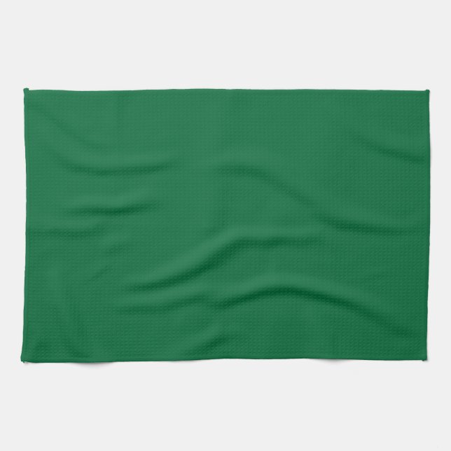 Minimalistisch schlichte grüne Farbe Geschirrtuch (Horizontal)
