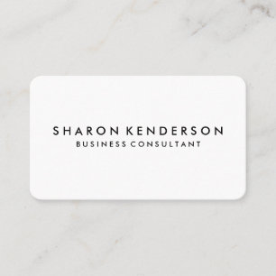 Minimalistisch Schwarz / Hot-Pink-Text Visitenkarte