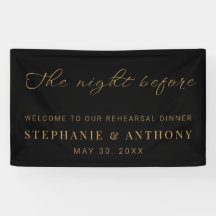 Minimalistisch Schwarz und Gold Die Nacht vor der