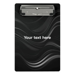 Minimalistisch Schwarz/Weiß Abstrakt Text hinzuf Mini Klemmbrett