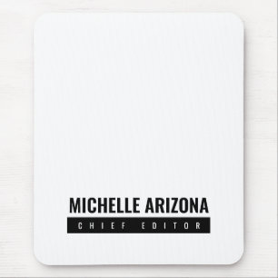 Minimalistisch Schwarz/Weiß Beruflich Mousepad