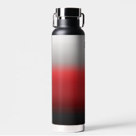 Minimalistisch Schwarz-weiße Monogramm Trinkflasche