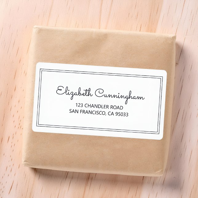 Minimalistisch Simple Cursive Script-Rücksendeadre (Von Creator hochgeladen)