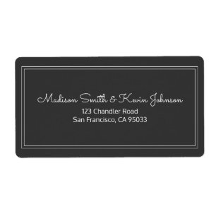 Minimalistisch Simple Cursive Script-Rücksendeadre