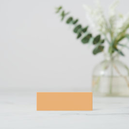 Minimalistisch Soft Orange Mini Business Card Visitenkarte