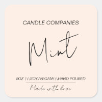 Minimalistisch Soja Vegan Candle Maker Business