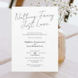 Minimalistisch Spaß Nichts Extravagant Lässiges Fe Einladung