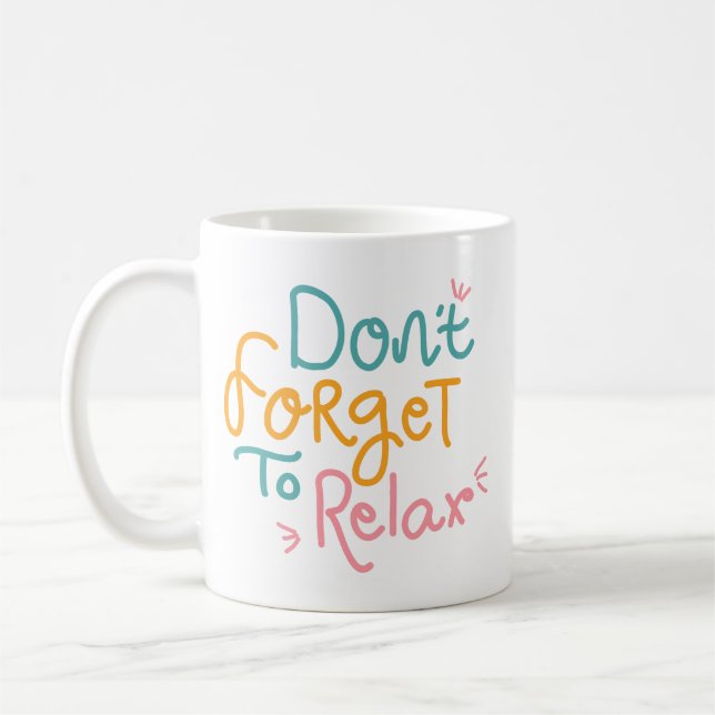 Minimalistisch spielend farbige Erinnerung sanft Kaffeetasse (Links)