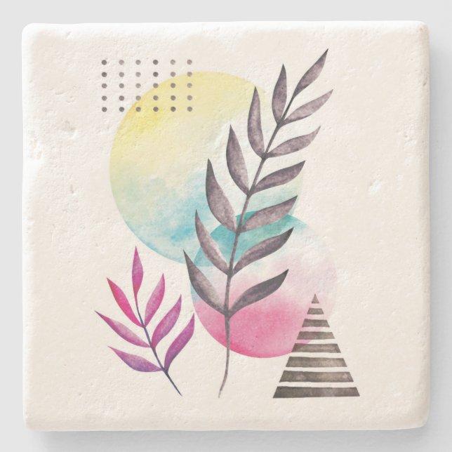 Minimalistisch Steinuntersetzer (Vorderseite)