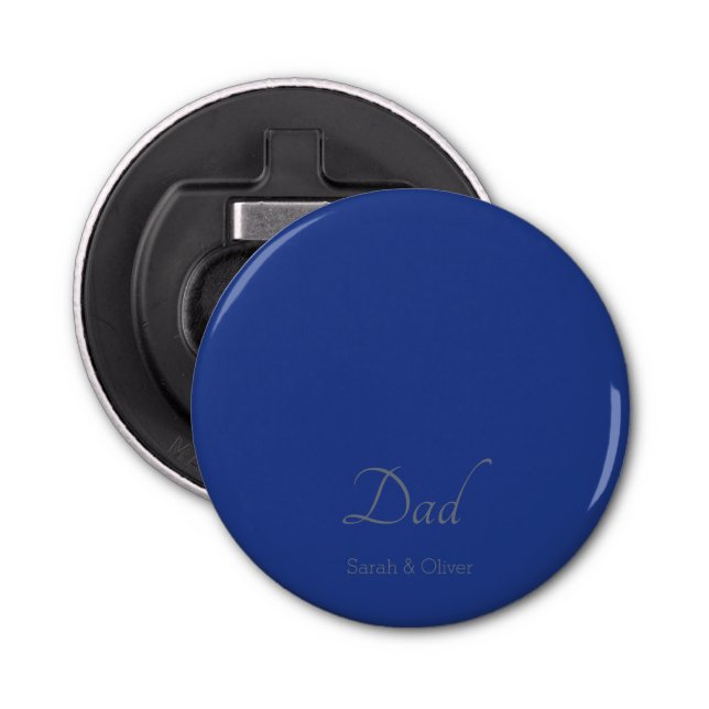 Minimalistisch Super Vater Flaschenöffner — Person (Vorderseite)