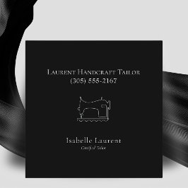 Minimalistisch Tailor Seamstress beruflich Telefonnummerkarte