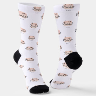 Minimalistisch Tante Baby Pink Pinselstrich Pinsel Socken