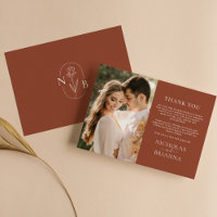 Minimalistisch Terracotta Burnt Orange Boho Weddin