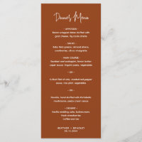 Minimalistisch Terracotta Moderne Hochzeit