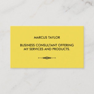 Minimalistisch Textuell mit verziertem Element Gel Visitenkarte