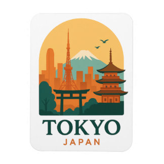 Minimalistisch Tokyo Japan Travel Souvenir Magnet