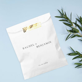 Minimalistisch Traditionelle Einfache Schwarz-weiß Geschenktütchen