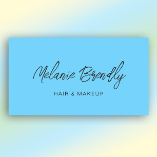 Minimalistisch Trendy Modern Blue Business Card Visitenkarte