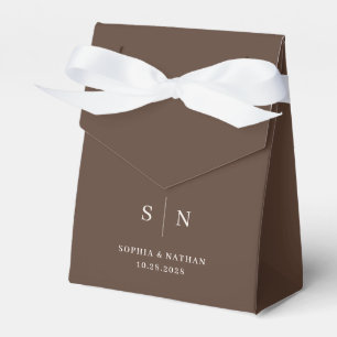 Minimalistisch und Chic   Braune und cremig weiße  Geschenkschachtel