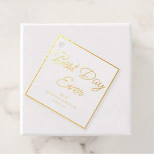 Minimalistisch und Chic   Hochzeit  Geschenkanhänger