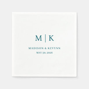 Minimalistisch und Chic Hochzeitsservietten Serviette