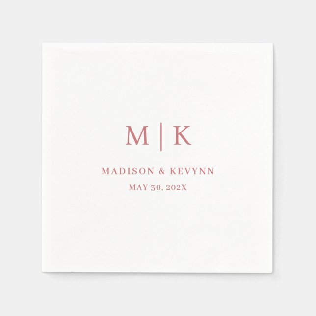Minimalistisch und Chic | Hochzeitsservietten Serviette (Vorderseite)