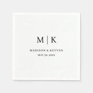 Minimalistisch und Chic   Hochzeitsservietten Serviette