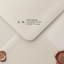 Minimalistisch und Chic | Schwarz und Weiß Permastempel